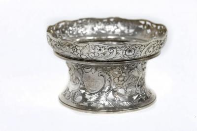 Appraisal: An Edwardian silver dish ring John Bodman Carrington London in