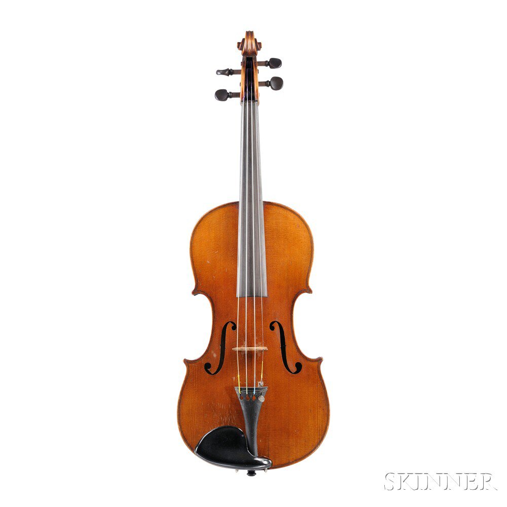 Appraisal: Modern German Violin Markneukirchen labeled ANTONIUS STRADIUARIUS length of back