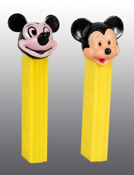 Appraisal: Lot of Mickey Mouse Pez Dispensers Description One version B