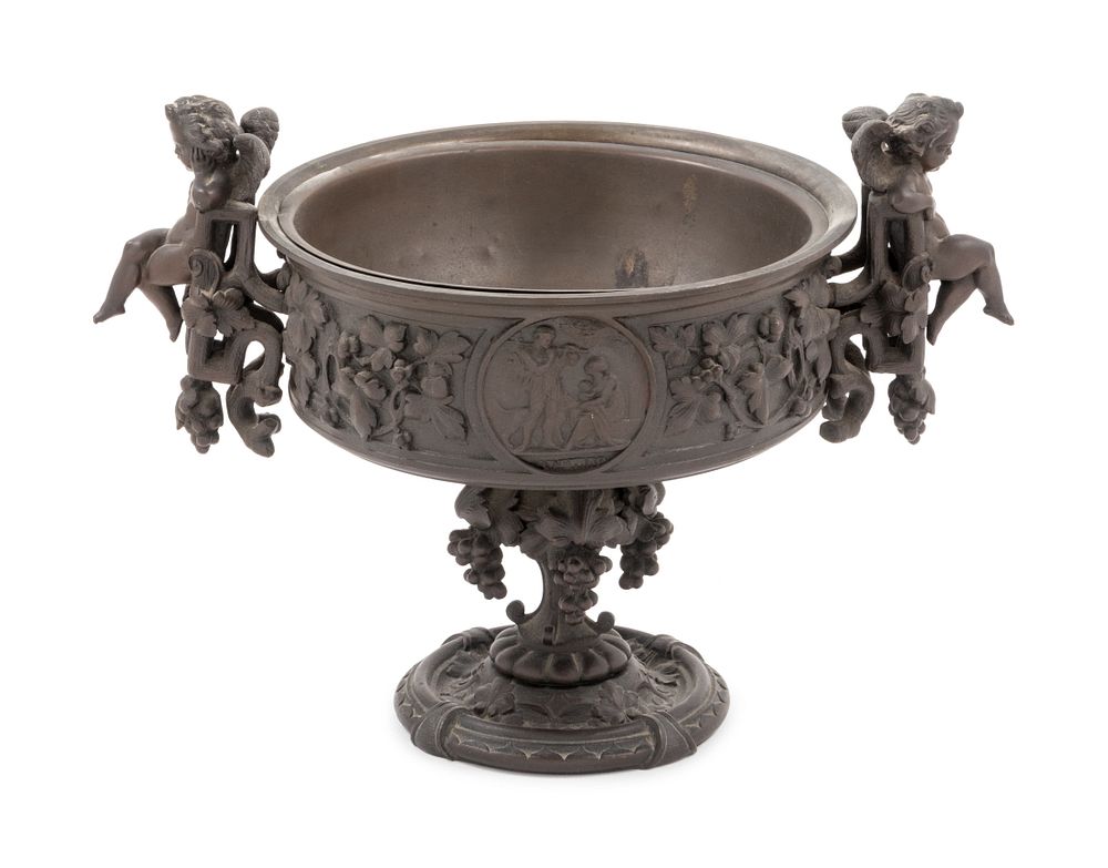 Appraisal: A Grand Tour Bronze Centerpiece A Grand Tour Bronze Centerpiece