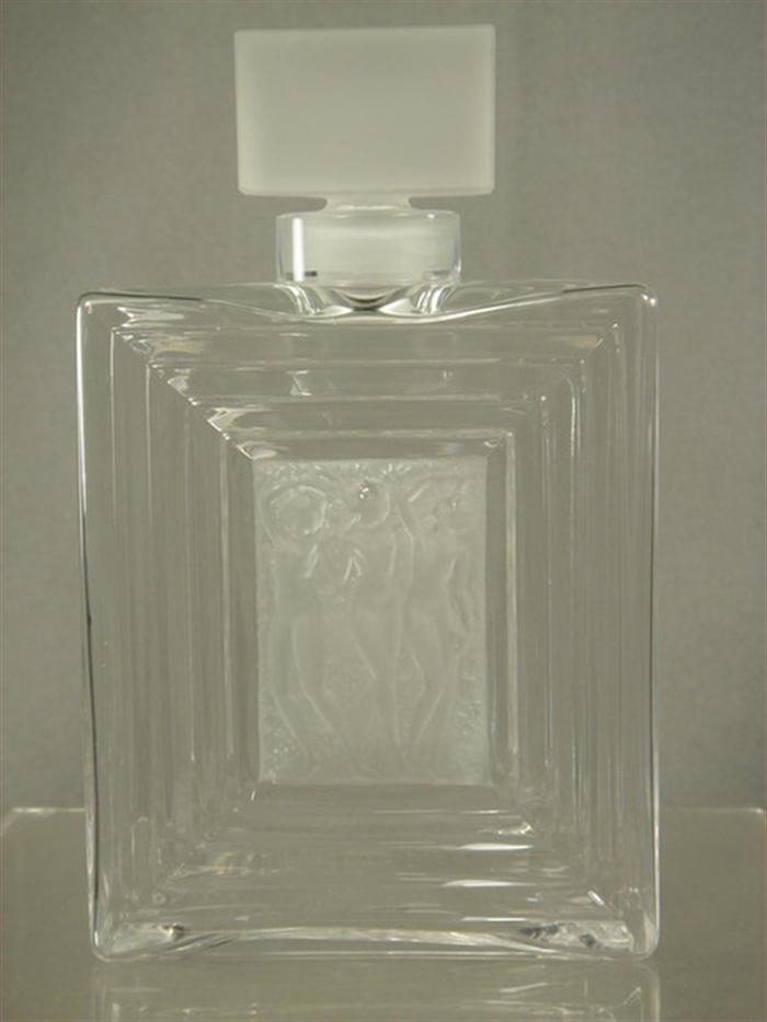 Appraisal: Lalique Duncan No crystal scent bottle h Estimate -