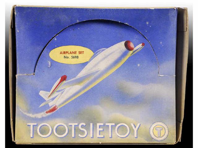 Appraisal: Tootsietoy Airplane Set with Original Box Description Diecast Set Box