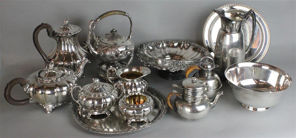 Appraisal: A QUANTITY OF SILVERPLATE TABLE AND FLATWARE including two Reed