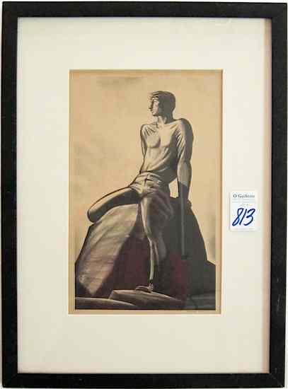 Appraisal: ROCKWELL KENT also known as ''Hogarth Junior'' Stone lithograph New