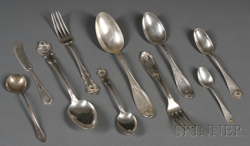 Appraisal: Approximately Fifty-five Pieces of Assorted American Sterling Flatware various patterns