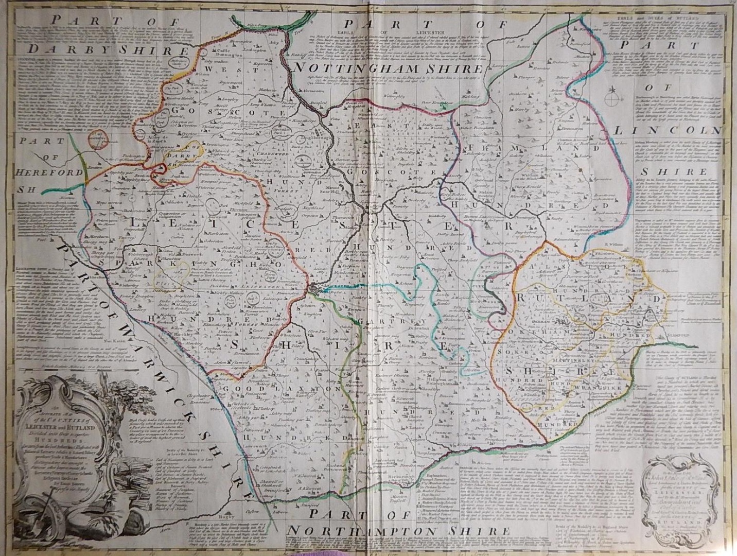 Appraisal: An thC map of Leicestershire after Eman Bowen C hand