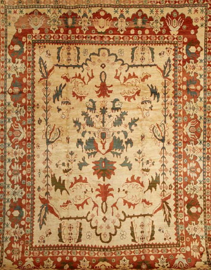 Appraisal: Fine Oushak Carpet ' x '