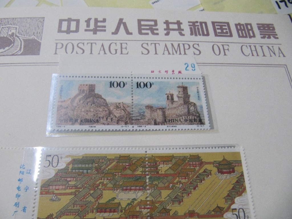 Appraisal: A lot comprising an album of Chinese stamps and an