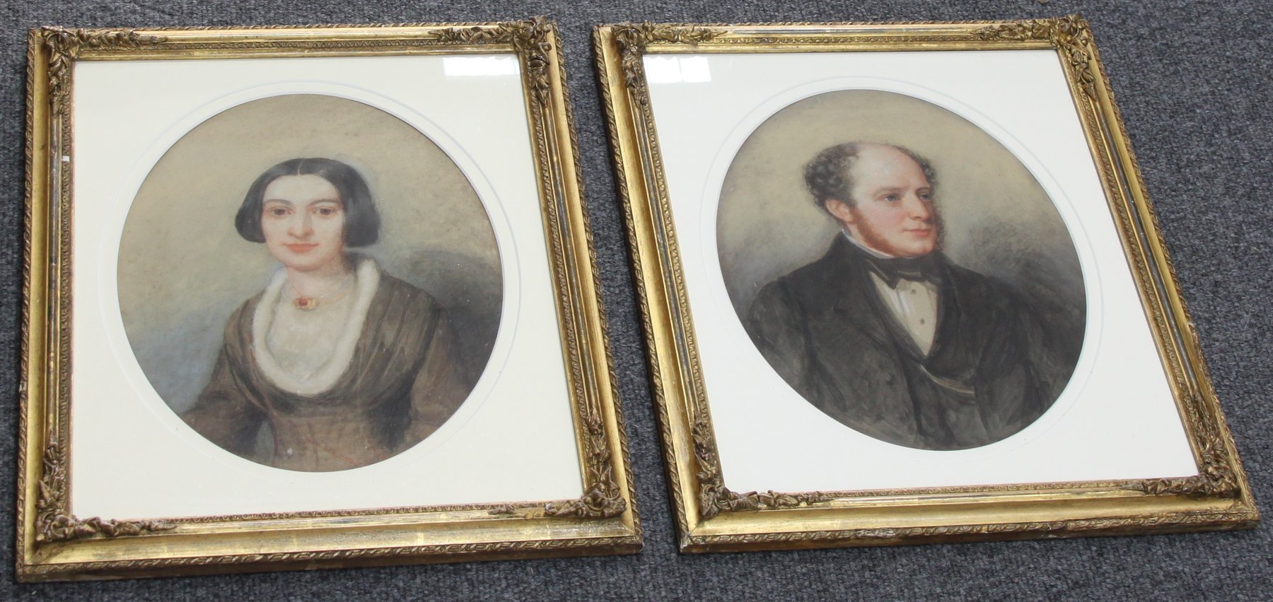 Appraisal: Circle of William Smith late th Century Portraits of a