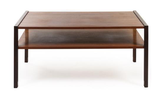 Appraisal: Sale Lot An Edward Wormley for Dunbar Walnut Low Table