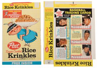 Appraisal: Sugar Coated Frosted Rice Krinkles Lot of Over Prototype Cereal