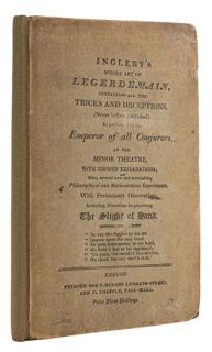 Appraisal: Ingleby's Whole Art of Legerdemain Ingleby Thomas Ingleby s Whole