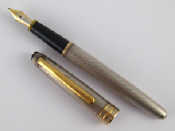 Appraisal: A sterling silver Mont Blanc Meisterstuck fountain pen gilt clip