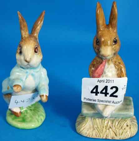 Appraisal: Beswick Beatrix Potter Figures Peter Rabbit and Fierce Bad Rabbit