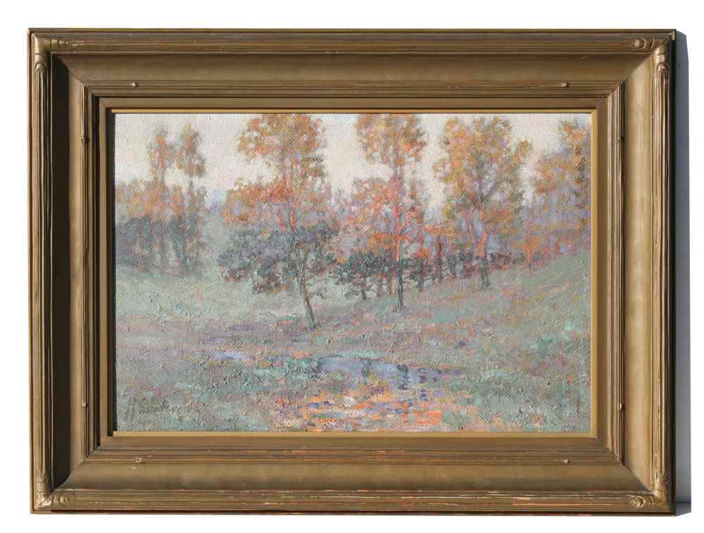 Appraisal: STOLTENBERG Hans American - Autumn Landscape OIL Board '' x