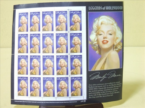 Appraisal: SET OF TWENTY MARILYN MONROE STAMPS