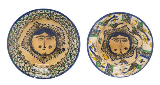 Appraisal: Sale Lot Two Zand or Qajar Faience Bowls th century