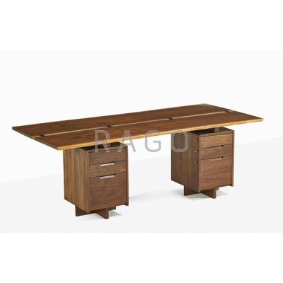 Appraisal: GEORGE NAKASHIMA Fine double pedestal desk Condition Report