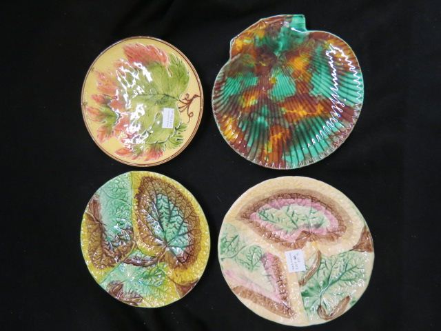 Appraisal: Majolica Pottery Plates to all different