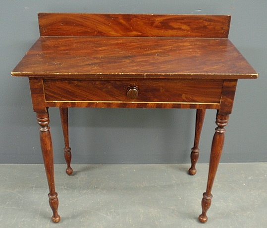 Appraisal: - New England Sheraton dressing table c with original flame