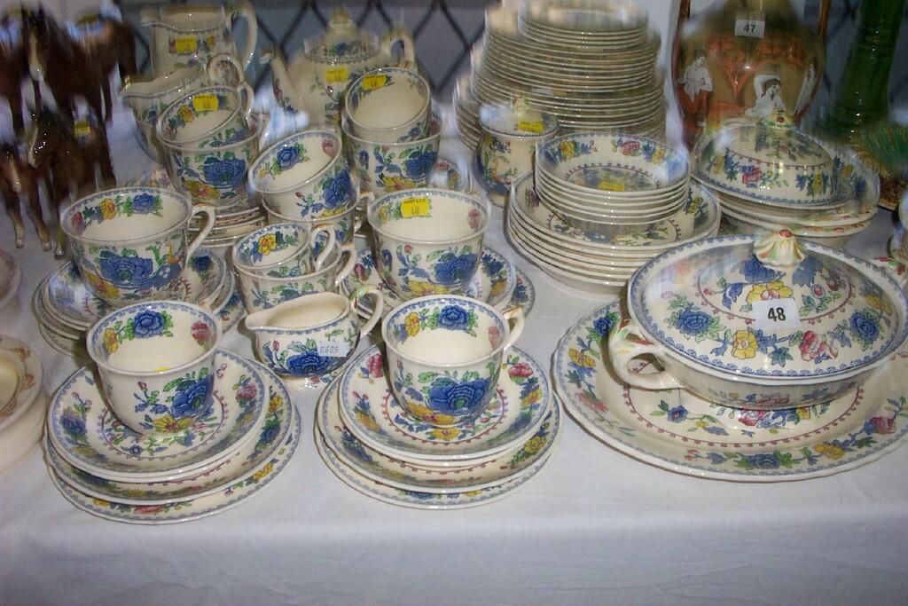 Appraisal: An extensive collection of Masons Regency pattern dinner and teawares