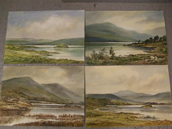 Appraisal: Keith Burtonshaw four watercolours of the lake district all of