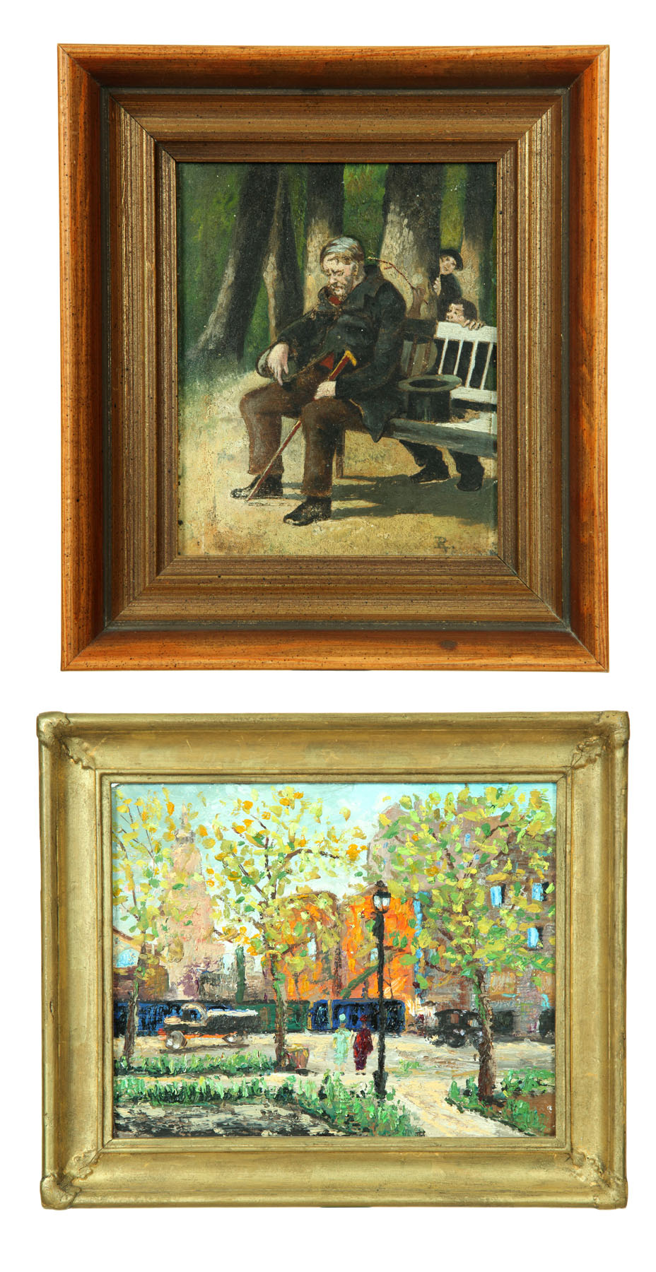 Appraisal: TWO PAINTINGS AMERICAN OR EUROPEAN SCHOOL LATE TH-EARLY TH CENTURY