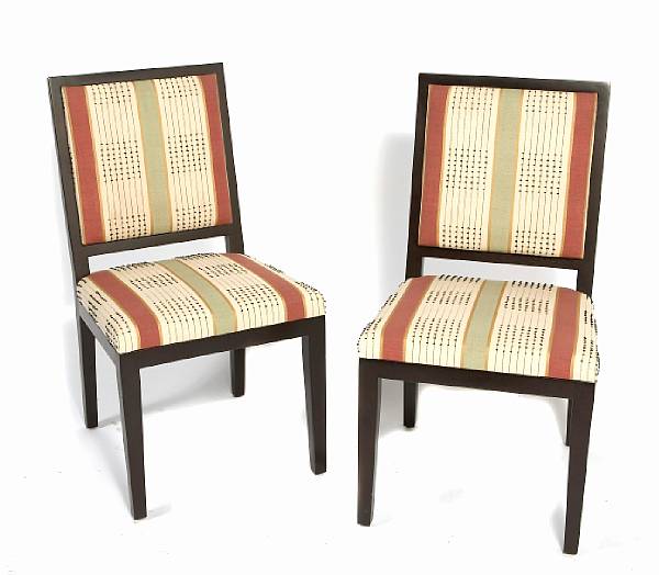 Appraisal: A pair of Holly Hunt chairs height width in depth