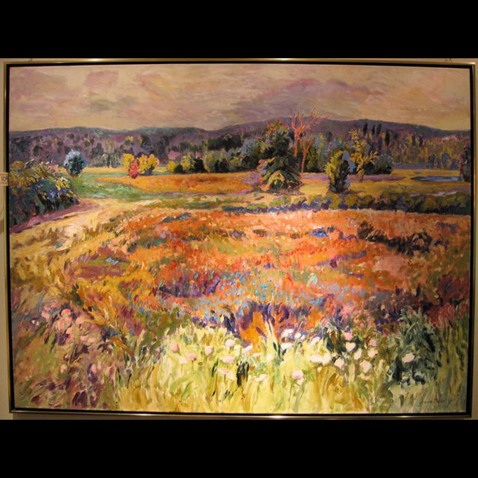 Appraisal: - FIELD METAMORPHOSIS JOANNE CLARKE TH CENTURY CANADIAN ACRYLIC ON