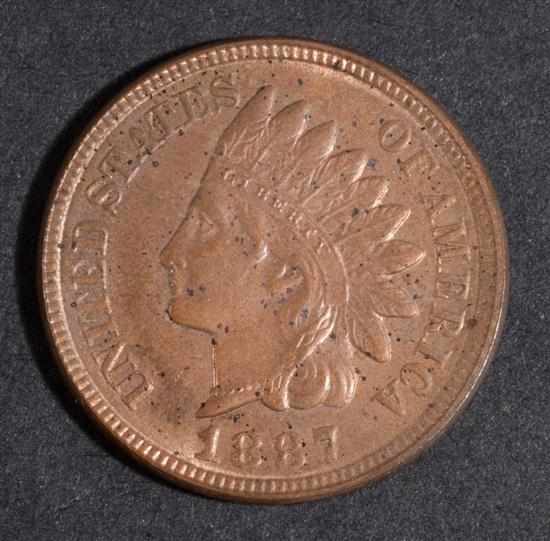 Appraisal: Six United States Indian head bronze cents - - one