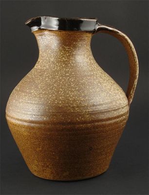 Appraisal: A David Leach Lowerdown Pottery stoneware jug large bellied form