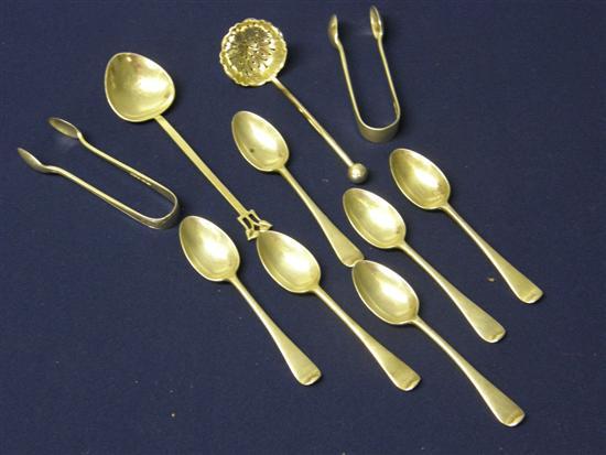 Appraisal: Set of six late Victorian silver teaspoons the reverse of