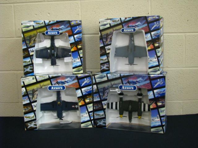 Appraisal: Four Franklin Mint Collection Armour Planes including F- U Corsair