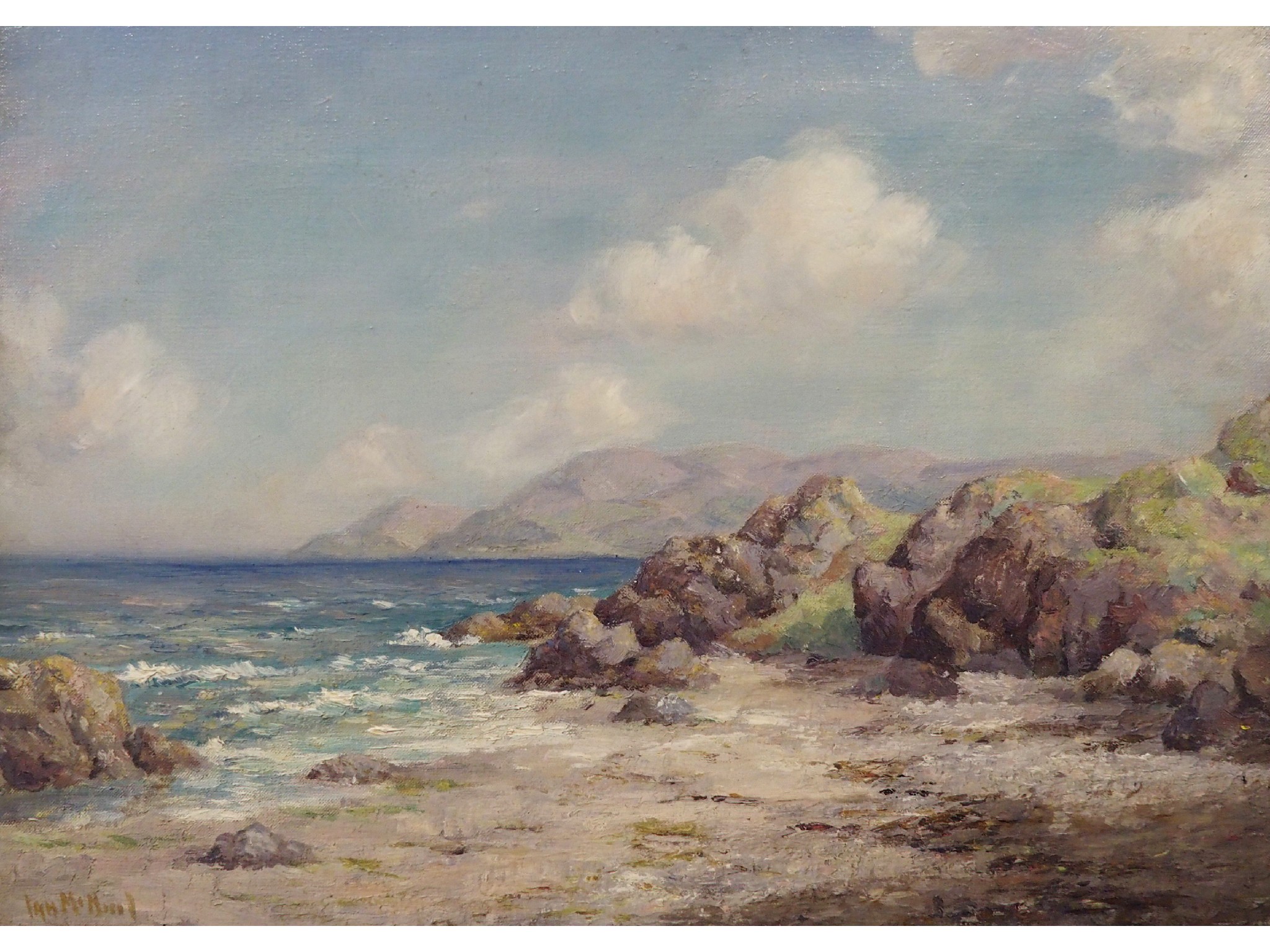 Appraisal: IAN McNICOL Scottish Fl - A WEST COAST BEACHOil on