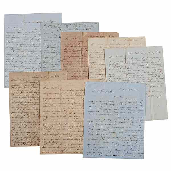 Appraisal: Letters Between the Sturges Brothers Most Antebellum Including J R