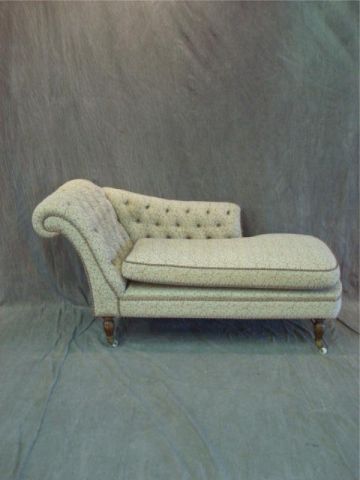 Appraisal: Victorian style upholstered recamier From a Hyde Park NY home