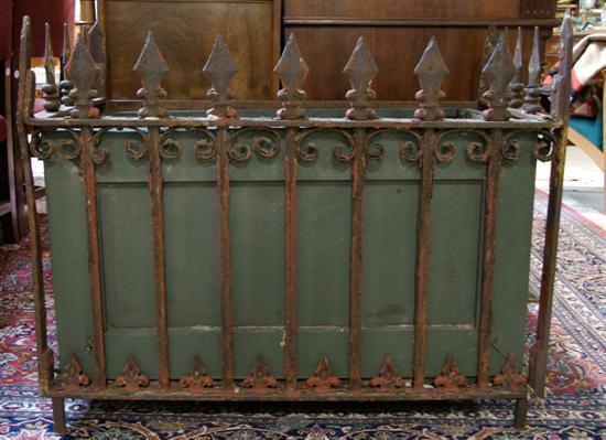 Appraisal: A Pair of Wrought Iron Jardinieres Height x width x