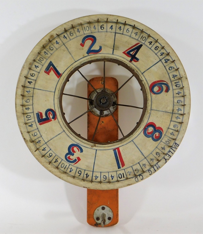 Appraisal: C DAILEY MFG CARNIVAL GAMBLING GAME WHEEL Minnesota Circa Red