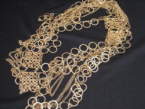 Appraisal: ASSORTED GOLD TONE CHAIN NECKLACES