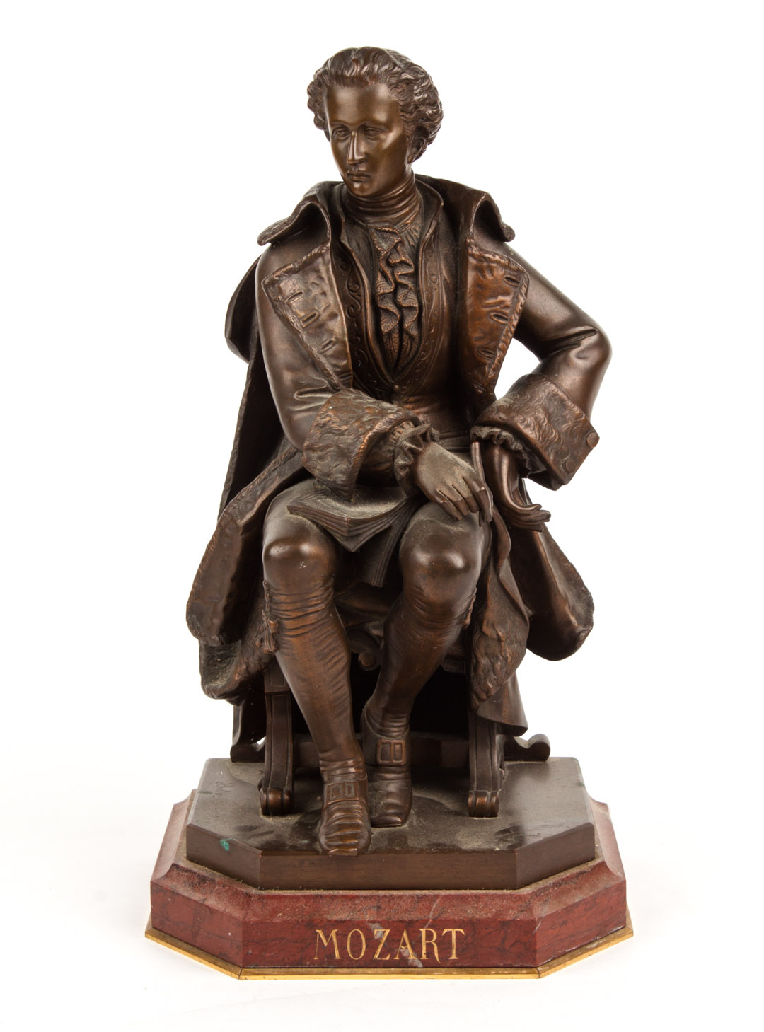 Appraisal: Jean Bulio Mozart bronze Jean Bulio French - brown patina