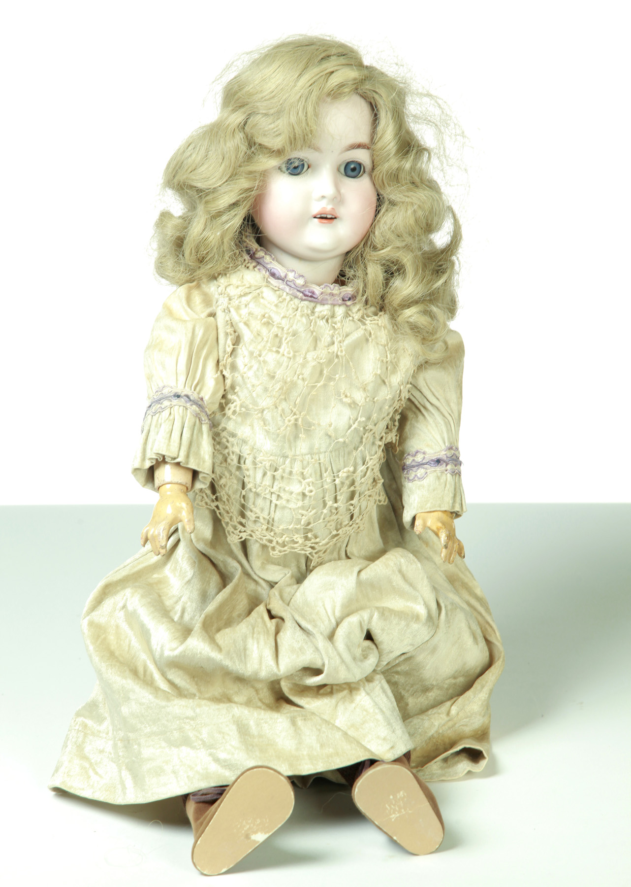 Appraisal: HARTMANN BISQUE HEAD DOLL Germany st half- th century Composite