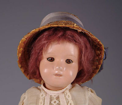 Appraisal: SHOENHUT DOLLY-FACED GIRL This sleep eyed gal featuring open closed