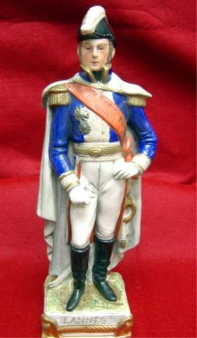 Appraisal: DRESDEN FIGURINE - NAPOLEON'S MARSHALL - LANNES