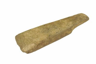 Appraisal: A New Zealand Maori stone axe head with applied label