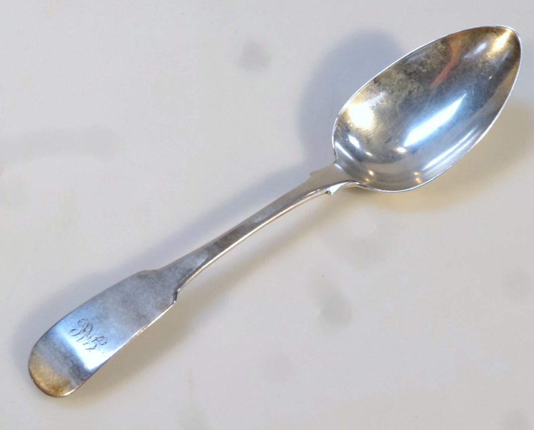 Appraisal: A George III Dublin silver tablespoon probably John Power fiddle