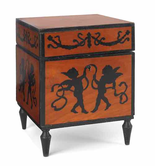 Appraisal: Three decorative table boxes th c to include one with