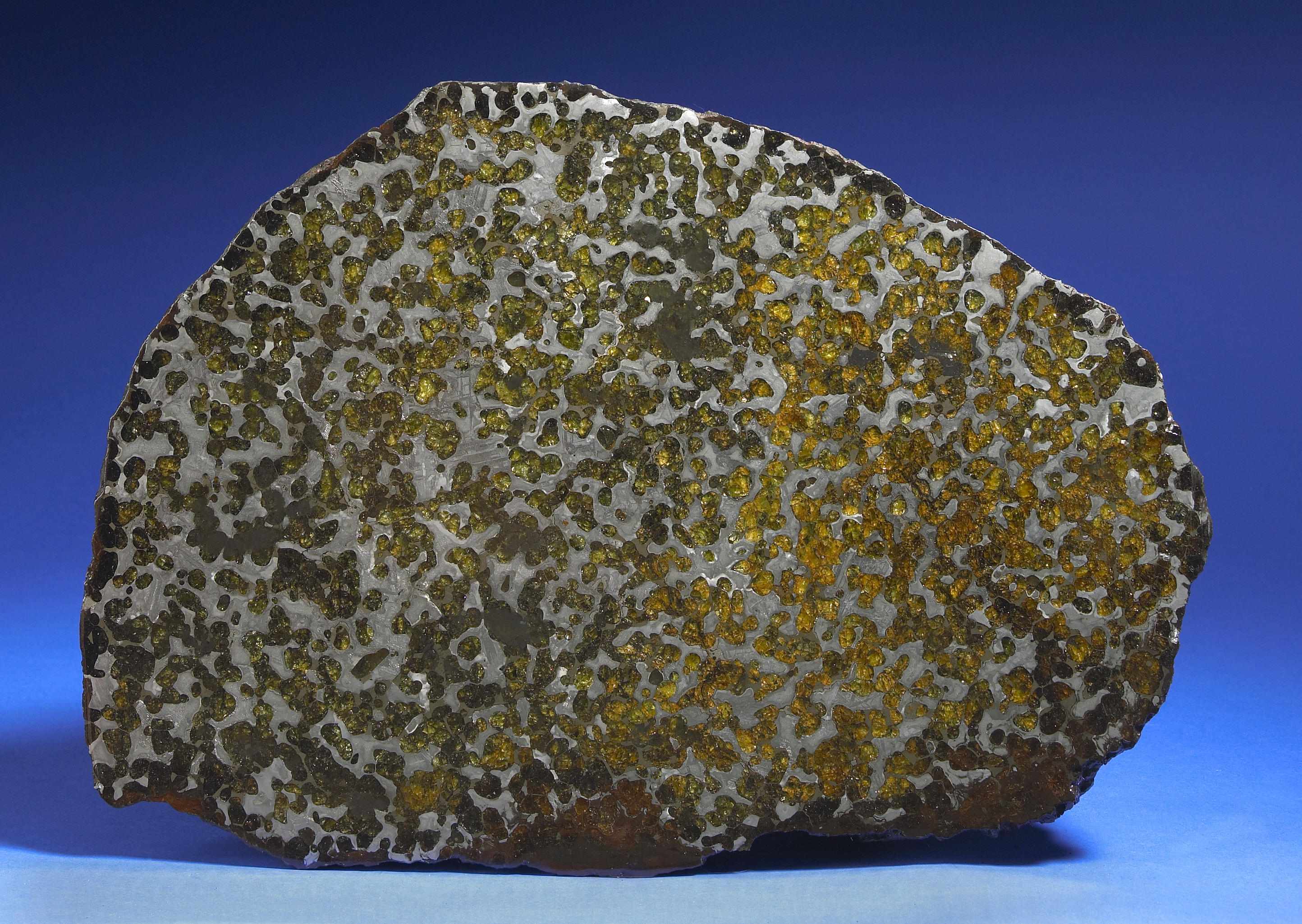 Appraisal: Brenham End Piecea Pallasitic American Meteorite Stony ironPAL Pallasite Kiowa