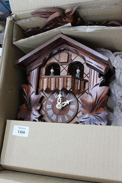 Appraisal: A TH CENTURY POSSIBLY GERMAN BLACK FOREST TYPE CUCKOO CLOCK