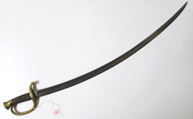 Appraisal: U S MODEL LIGHT ARTILLERY SWORD manufactured by the Ames