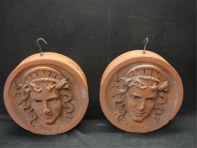 Appraisal: Pair of Round Decorative Architectural Elements Look to be French